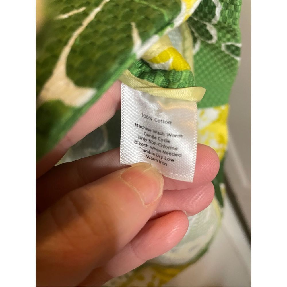 Talbots Vintage inspired faux wrap green and yellow skirt size 12 - Picture 5 of 8